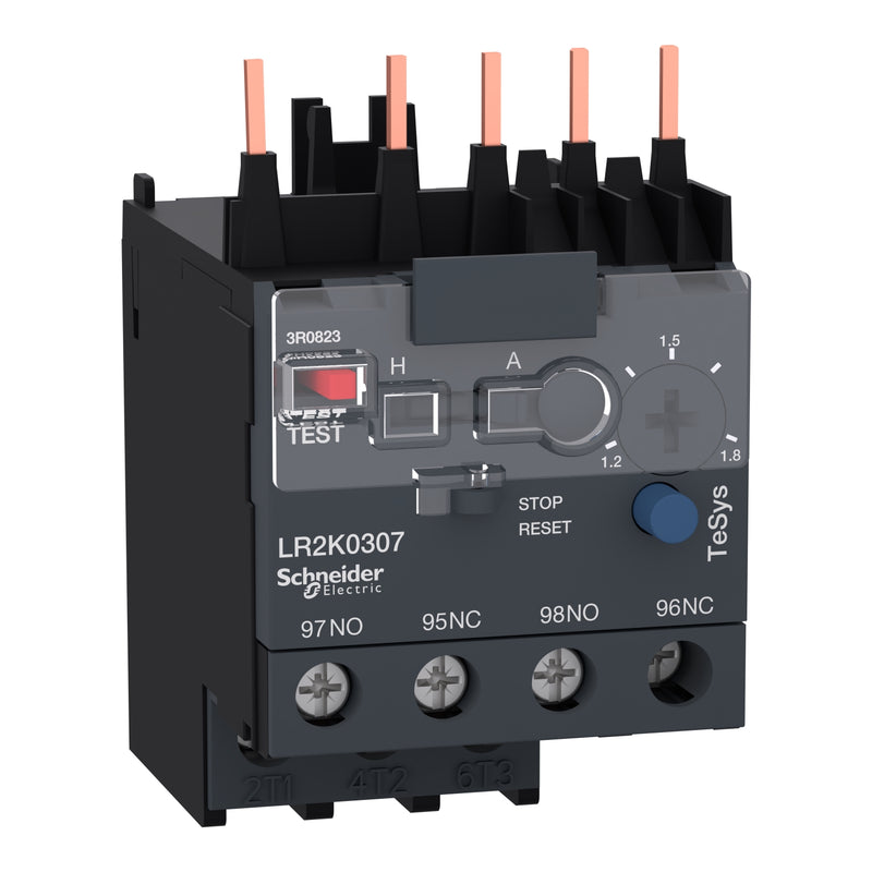 Thermal Overload Relay Schneider LR2-K0307 1.2-1.8A