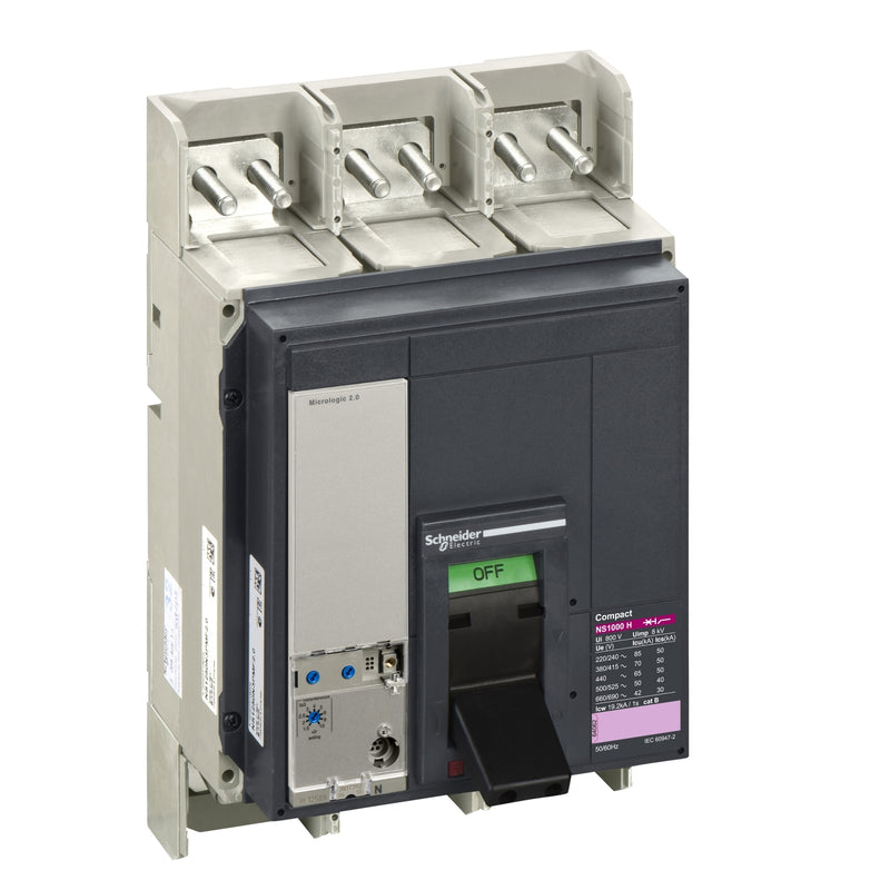 Breaker Schneider NS1000H 3P 10A (400-1000A) Micro2.0 70kA (33473)