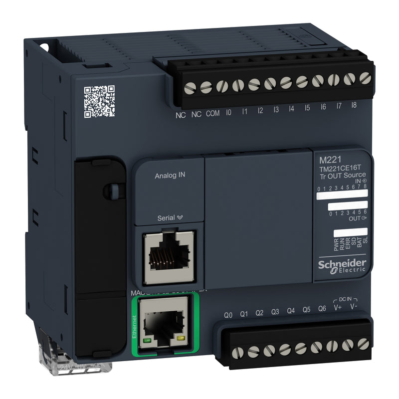 PLC Schneider TM221CE16T 16 I/O Transistor Ethernet Com