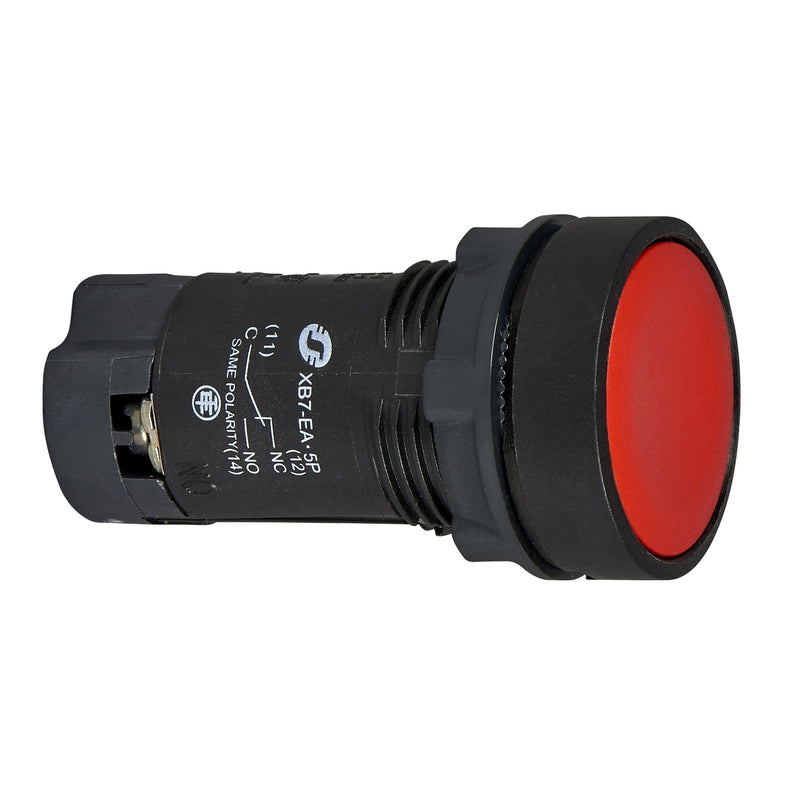 Push Button Switch Schneider XB7-EA42P 22 mm Monoblock Momentary Red 1NC
