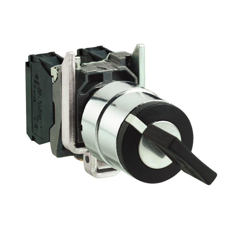 Selector Switch Schneider XB4-BG73 22 mm Metal Key Stay PutKey Switch 3 pos di kiri & kanan,
