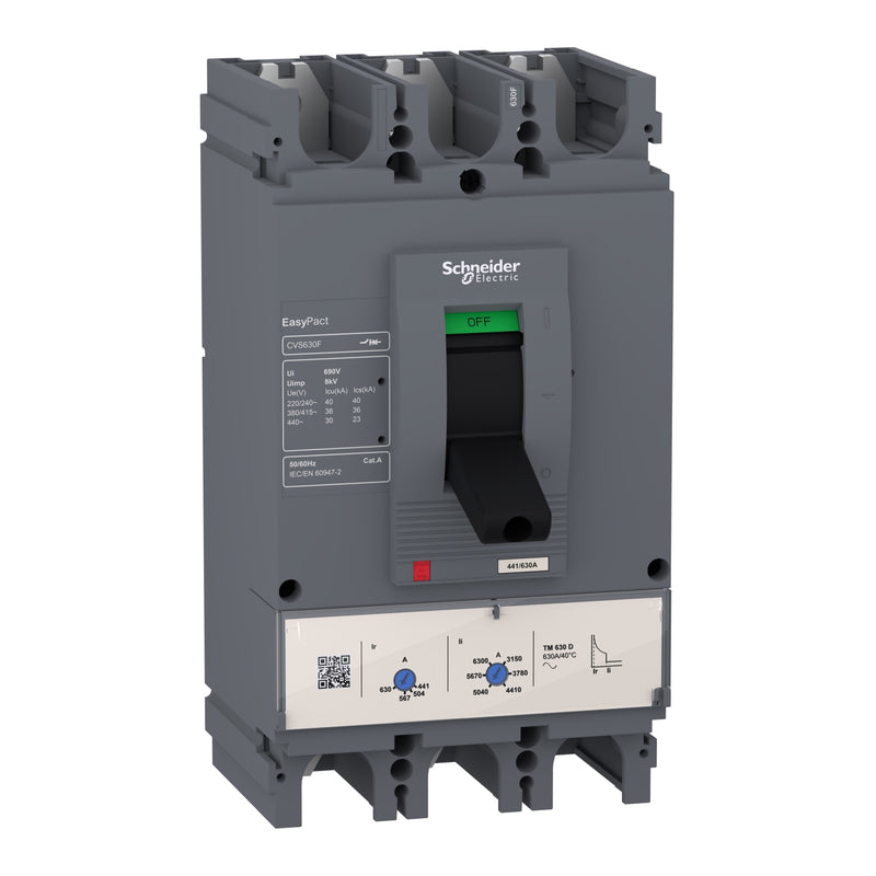 Breaker Schneider CVS630N 3P 500A (350-500A) 50kA LV563316