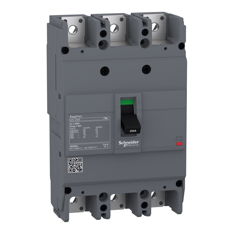 Breaker Schneider EZC250N 3P 125A 25kA EZC250N3126
