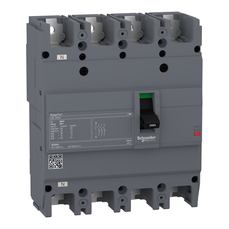 Breaker Schneider EZC250N 4P 125A 25kA EZC250N4126