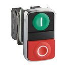 Push Button Switch Schneider XB4-BL73415 22 mm Metal Double Head Green+Red 1NO+1NC