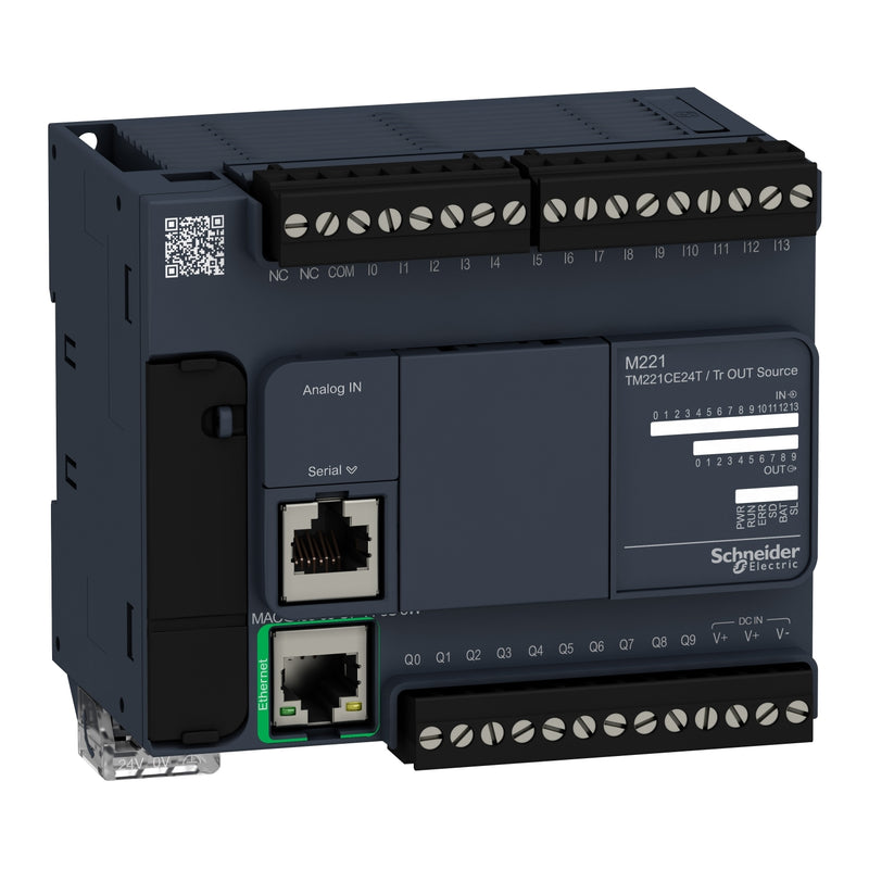 PLC Schneider TM221CE24T 24 I/O Transistor Ethernet Com