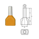 Ferrules TE 4012 2x4 Orange