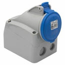 Industrial Surface Mounting Socket Legrand 3x16A Blue/White IP44 (555154) NEW