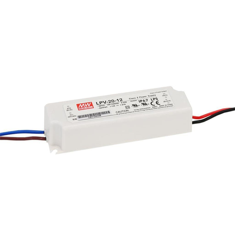 Power Supply Mean Well LPV-20-12 12V 20W IP67