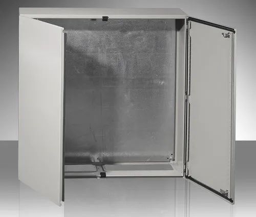 Panel Box Steel Double Door Tibox W1200xH1200xD400mm RAL7033