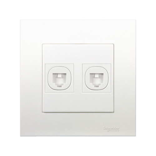 Outlet Telpon(RJ11) 2G Schneider Vivace KB32TS White