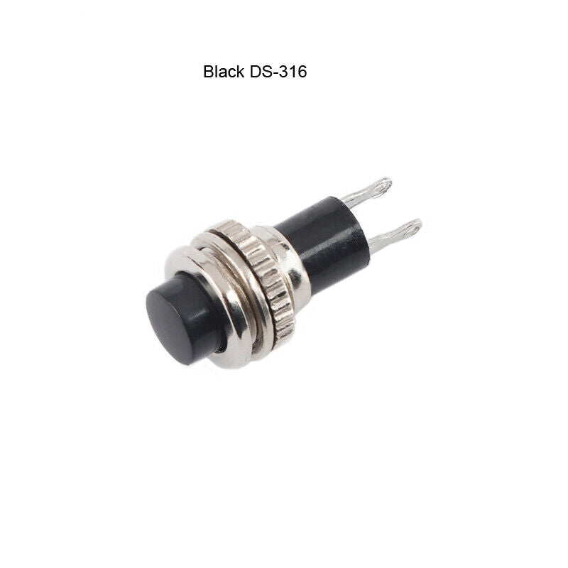 Push Button Riset Push Button Reset DS-316 10mm Black