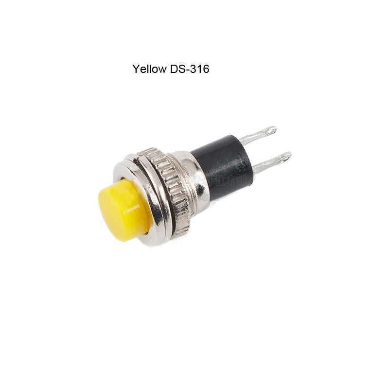 Push Button Reset DS-316 10mm yellow