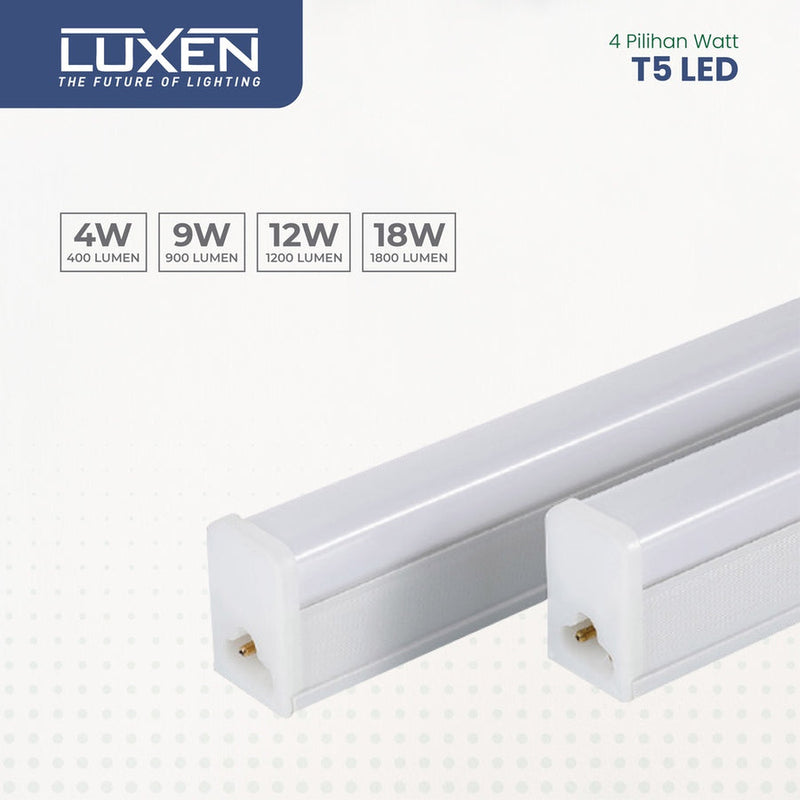 Lampu LED Luxen T5 12W 3000K Warm White T512PLSWW 90cm