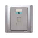 Stop Kontak Schneider NEO E3031RJ_GS 1Gang Telepone Outlte Grey Silver
